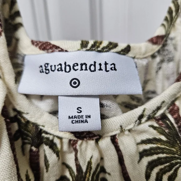 Agua Bendita Tropical Palm Print Small - Picture 4 of 4